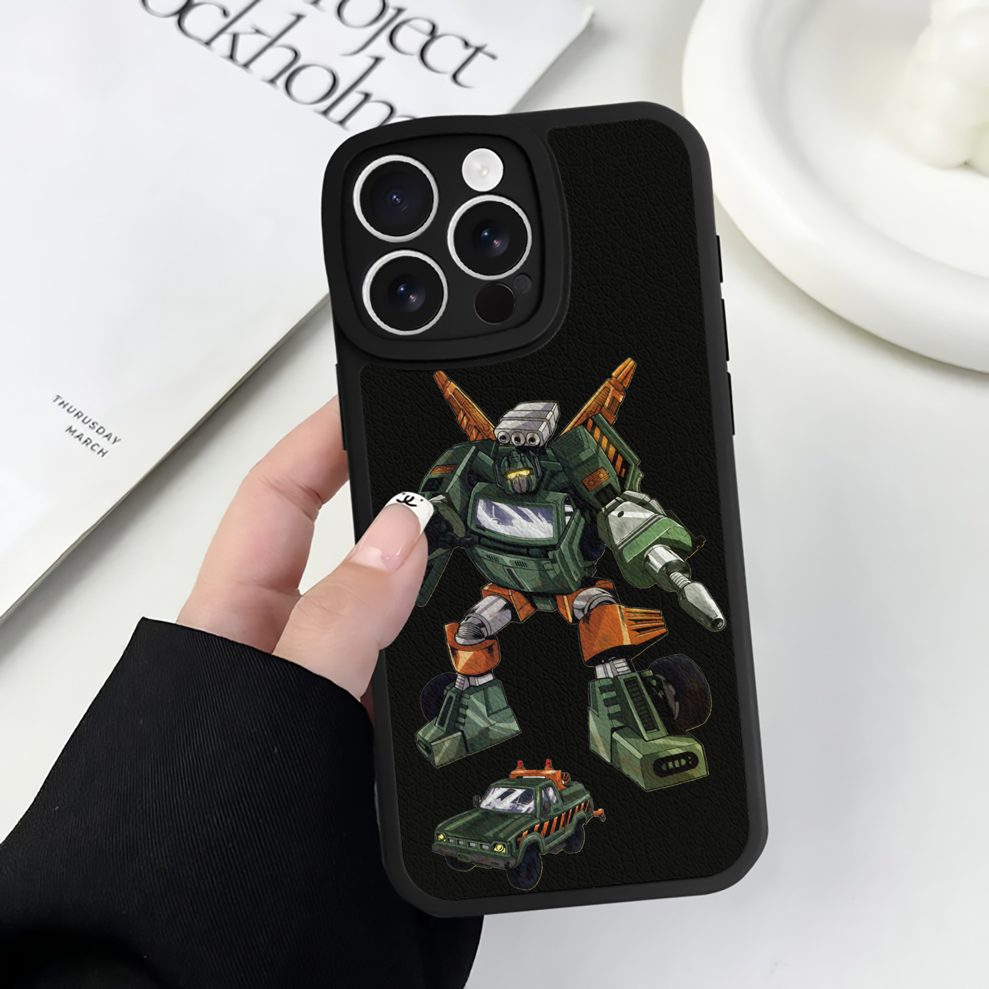 （画像用）  【iPhone 16シリーズ対応】シリコンスマホケース（レザー調） 材質：シリコン